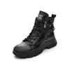 Stivali in vera pelle da donna Stivaletti con tacco Scarpe robuste da donna Scarpe basse con plateau Scarpe da donna Suola in gomma