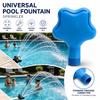 Star-shaped Pool Aeration Nozzle Swimming Pool Waterfall Sprayer  Above Ground Pool Use