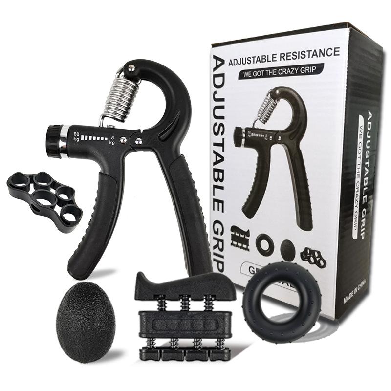 5-Piece Adjustable Resistance Hand Grip Set Color Box Packaged Adult Children Hand Strength Training Set Silicone Grip Balls