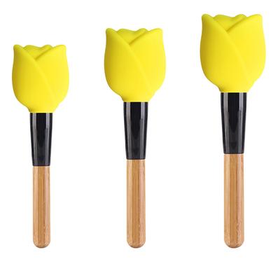 Makeup Brush Covers Silicone Makeup Brush Holder Reusable Dust Cover Brush Organizer Case for