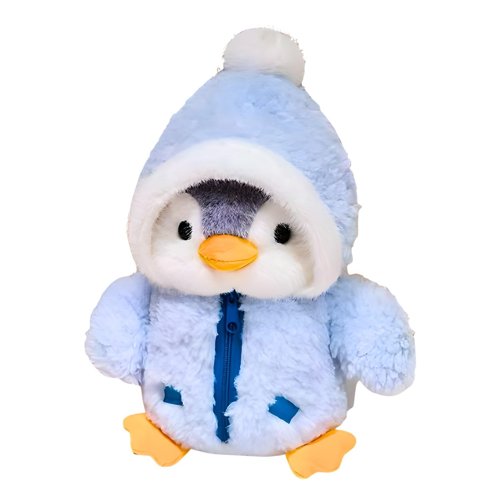

Miaomyao Plush Toy, Fluffy Penguin, Soothing Item, Birthday Gift for Kids and Adults, 25cm (Blue)