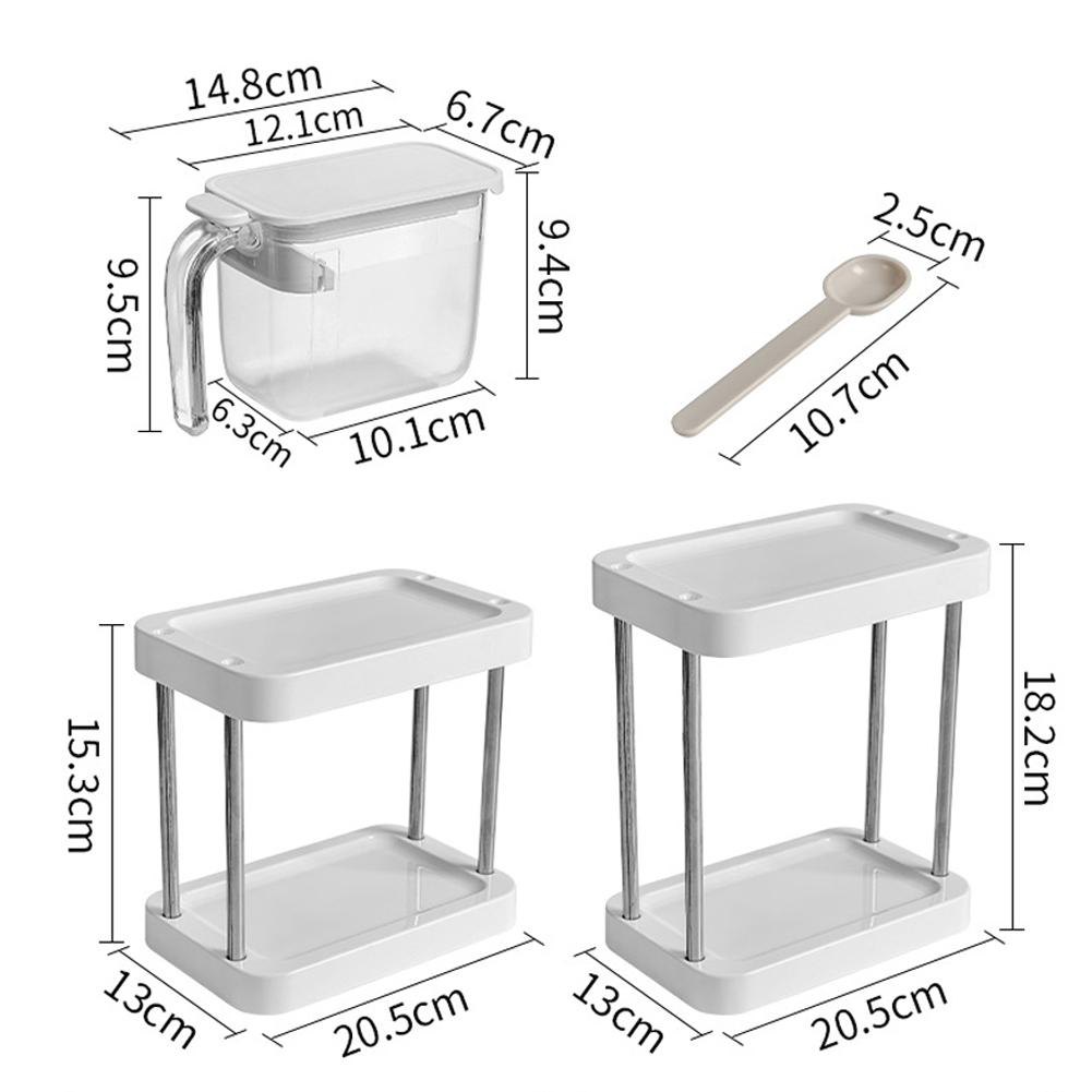 Transparente Gewürzbox Staubdichte Gewürzflasche mit Deckel Küche