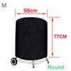 Round Waterproof Gas Barbecue Outdoor Charcoal BBQ Accessories BBQ Cover Protective Grill Protector