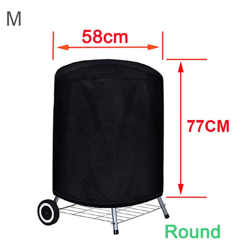 Round Waterproof Gas Barbecue Outdoor Charcoal BBQ Accessories BBQ Cover Protective Grill Protector