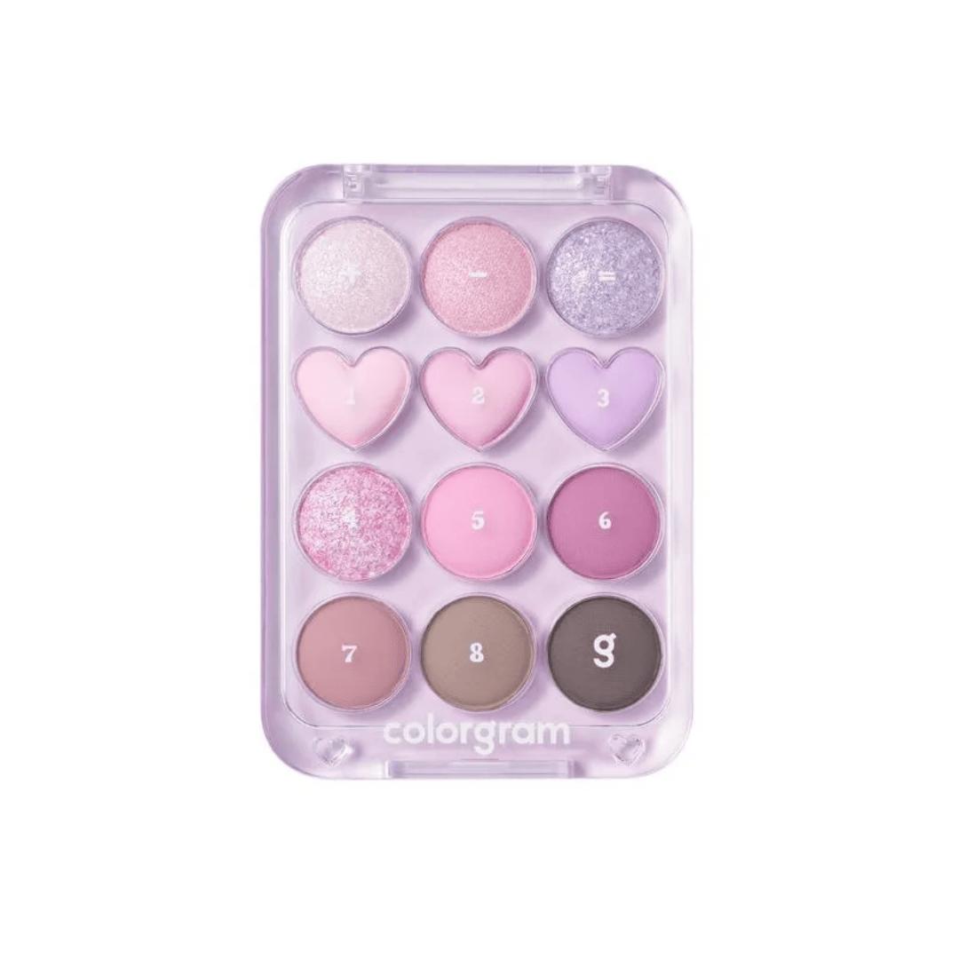 

Colorgram Pin Point Eyeshadow Palette #03 Pink + Lavender 8.9 g - paleta lawendowych cieni do powiek