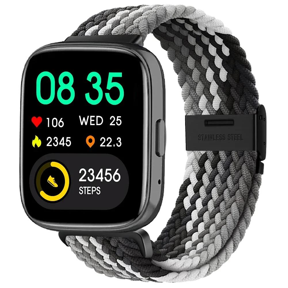 New Nylon Braided Solo Loop Strap for Redmi Watch 5 3 Lite Band for Xiaomi Watch 5 3 Active Wristband Elastic Weave Bracelet