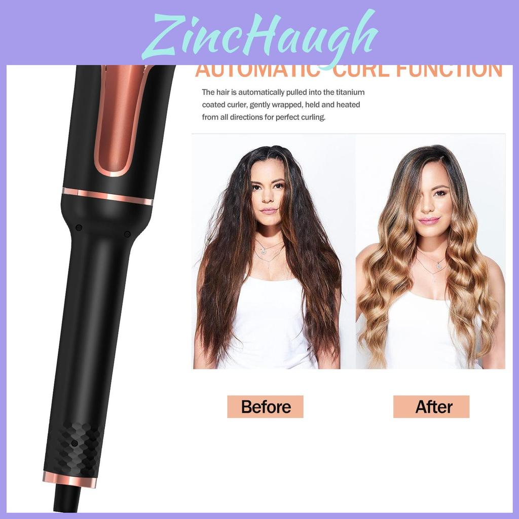 Electric Automatic Curler For Gorgeous Rose Curls With Ionic Technology And 10 Heat Settings For All Hair Types