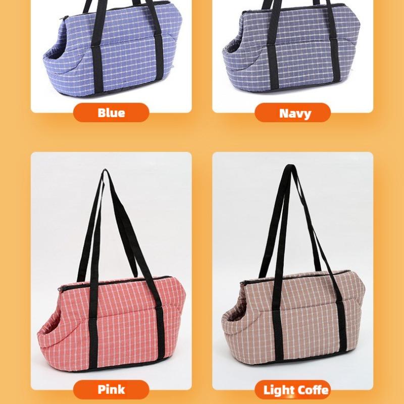 Dog Cat Carrier Bag 4 Colors Classic Style Soft Bag for Dog & Cat, Soft Carrier Bag for Small Dog and Medium Dog