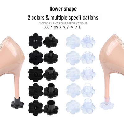 Damen Floraler Anti-Rutsch Abriebfester Leiser Stöckelschuh Schutz für Lateinamerikanische Tanzschuhe