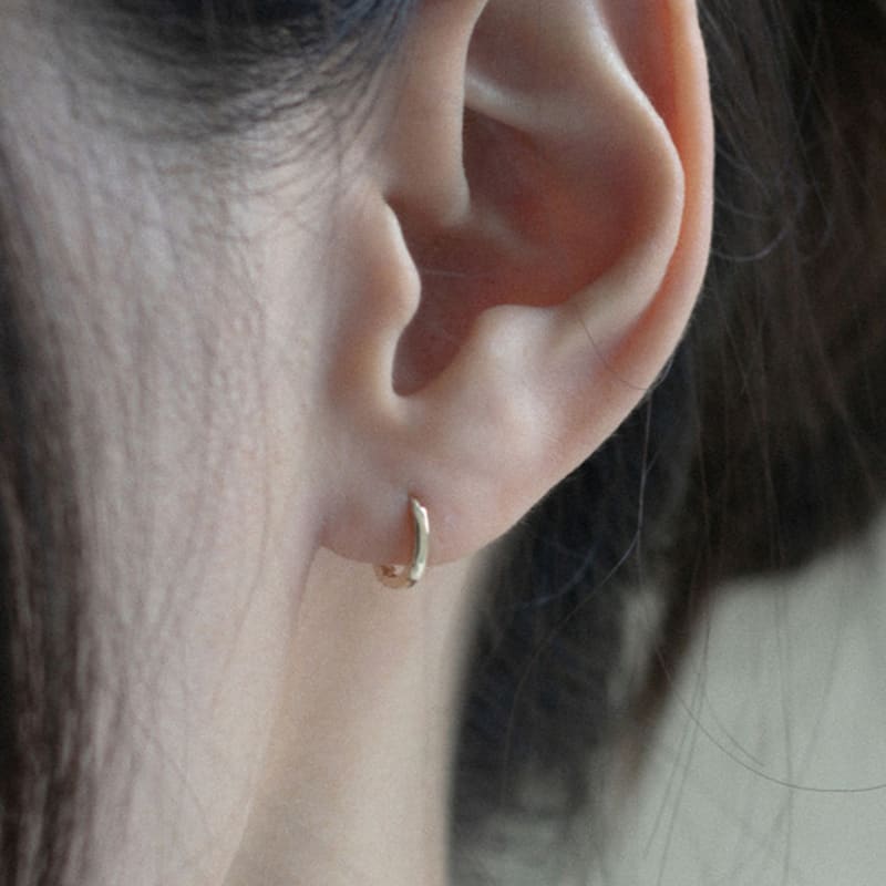youngglow 14k basic one touch ring earrings