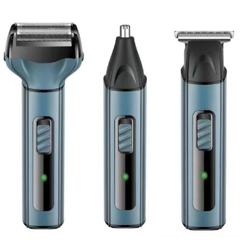 Three-In-One Multifunctional Hair Clipper Set USB Charging Nose Hair Trimmer Men's Electric Shaver
