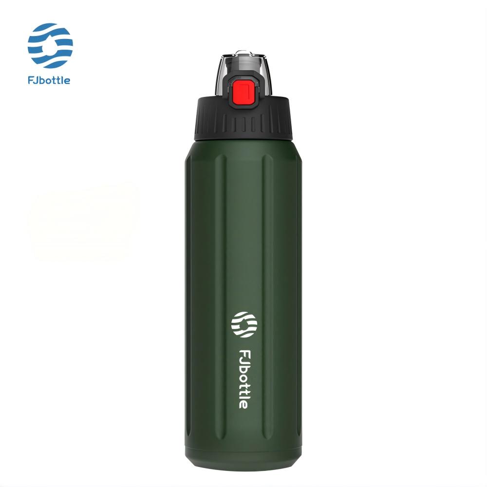 

Fjbottle Thermos Bottle 316 Stainless Steel Sports Water Bottle Keep Cold Bottle Vacuum Flasks Leak Proof 600ml 600ml армия зеленый