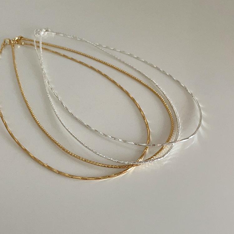 Sparkling Metal Collar Female Korean Niche Personality Simple Versatile Temperament Fashion Collarbone Chain
