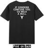 Wenn dich Geschlechter verwirren, geh eine Kuh melken. (Aufdruck auf der Rückseite) Unisex T-Shirt