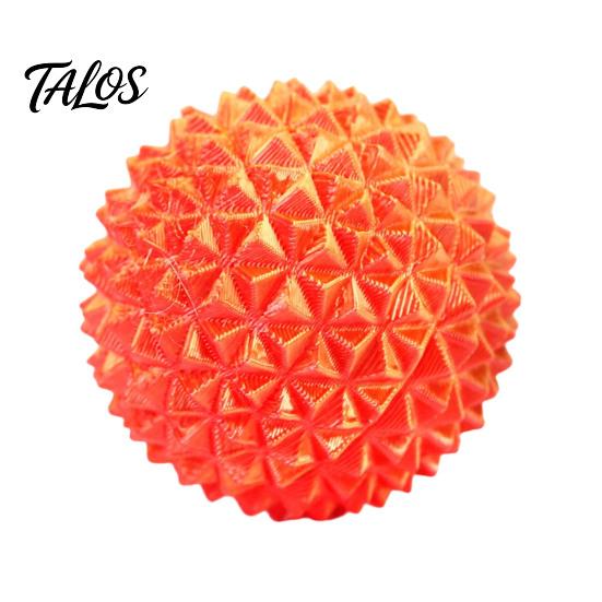 Textured Fidget Ball 3D Printed Rotatable Spiky Ball, Mini for Finger Tactile Stimulator Stress Relief, Portable Decompression Twisting Desk