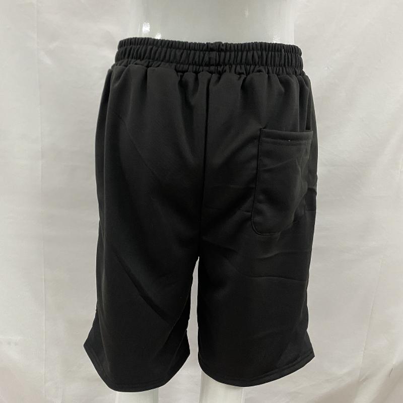 European and American pure color casual high street hip-hop street Y2K embroidered shorts