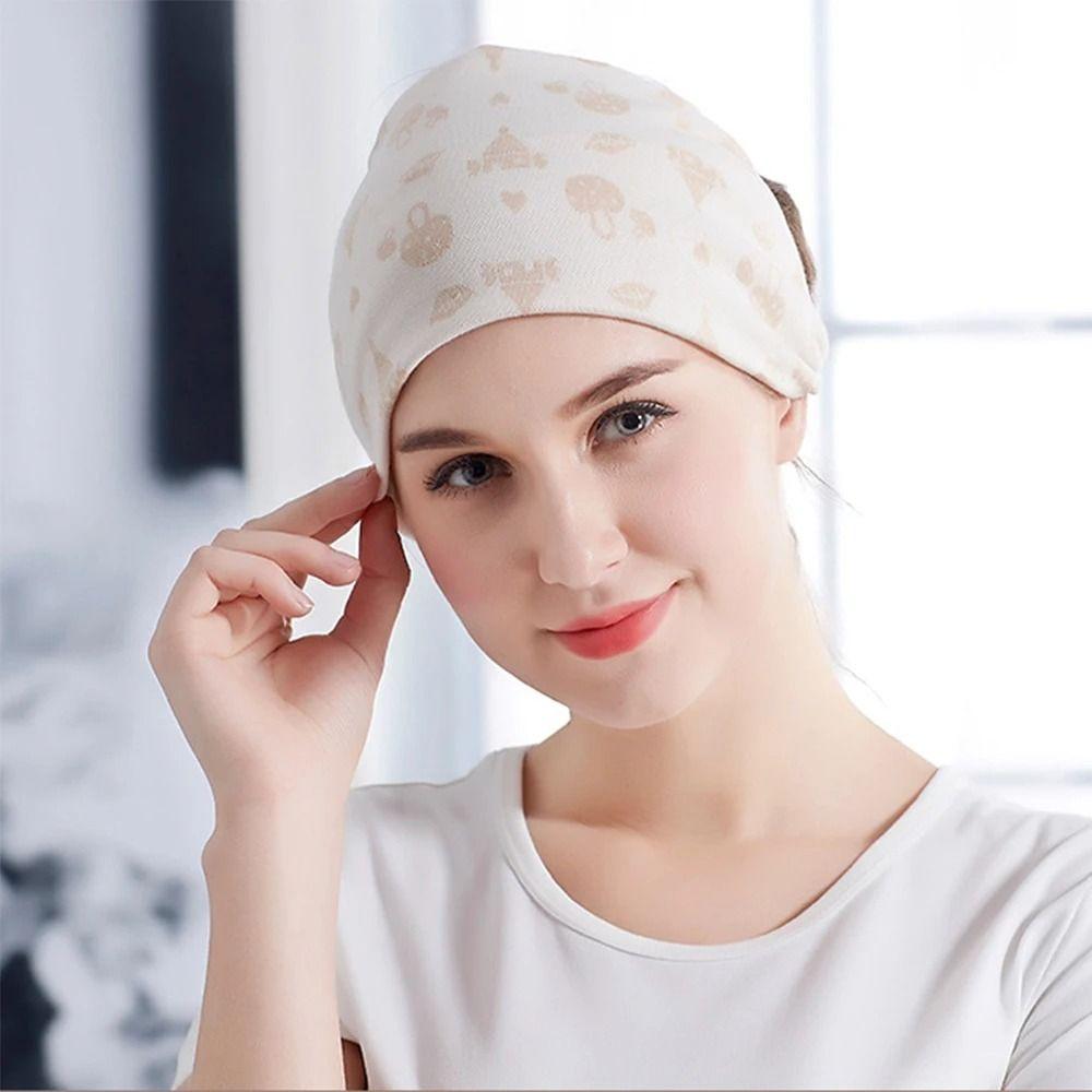Cotton Postpartum Confinement Cap Women Soft Pregnant Hat New Maternity Headscarf