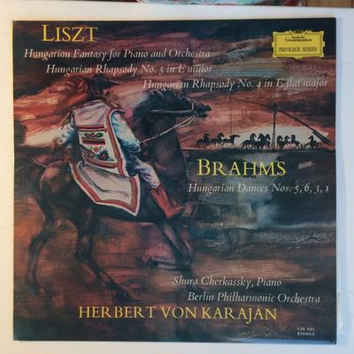 LP-Schallplatte FRANZ LISZT JOHANNES BRAHMS HER Ungarische Fantasie Für Klavier Und Orchester 135031 Deutsche Grammophon UK Klassik Gebraucht
