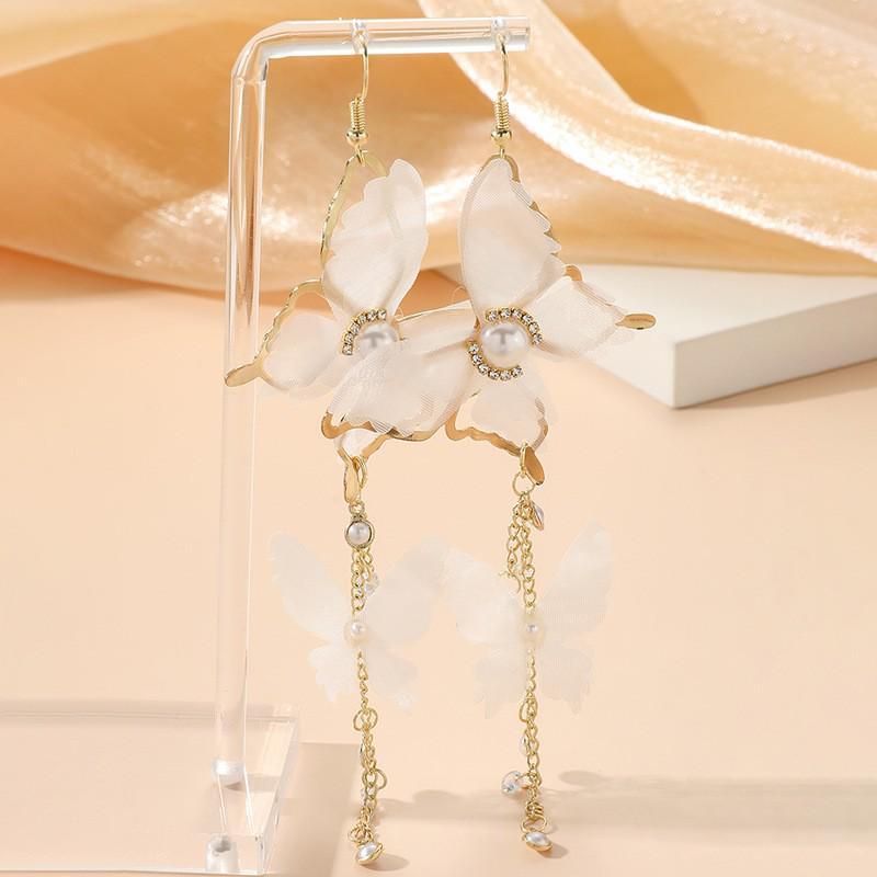 Trendy European-American Mori Style Butterfly Earrings