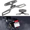 Vehicle License Holder Universal Adjustable Fold License Plate Tail Light Holder Motorbike License Plate Holder Bracket