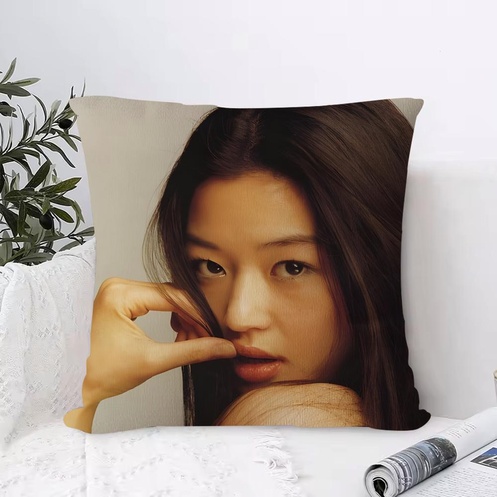 

Jun Jihyun Cushion Cover Anti-dustmite Pillowcase Invisible Zipper Silky Short Plush Sofa Cushion Cover 30cmx30cm