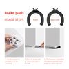 4PCS Self Adhesive Mini Swivel Adhesive Wheels No Noise 360° Rotation Caster Wheels for Small Appliances Trash Can and Furniture