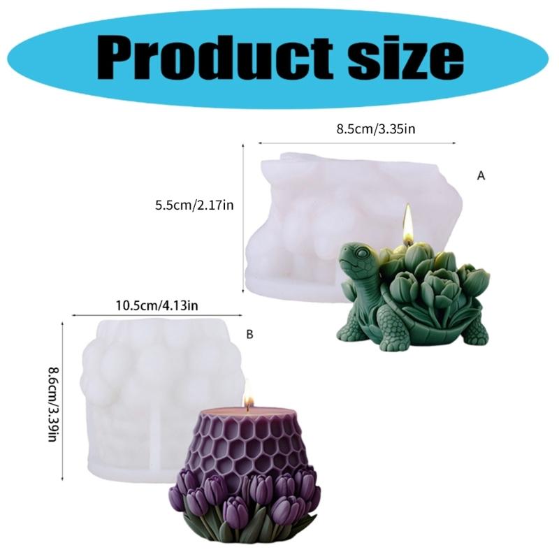 Tortoise Shape Silicone Molds for Epoxy Resin Candle Soap Making Molds Tortoise Sculpture Silicone Molds for Candle Soap
