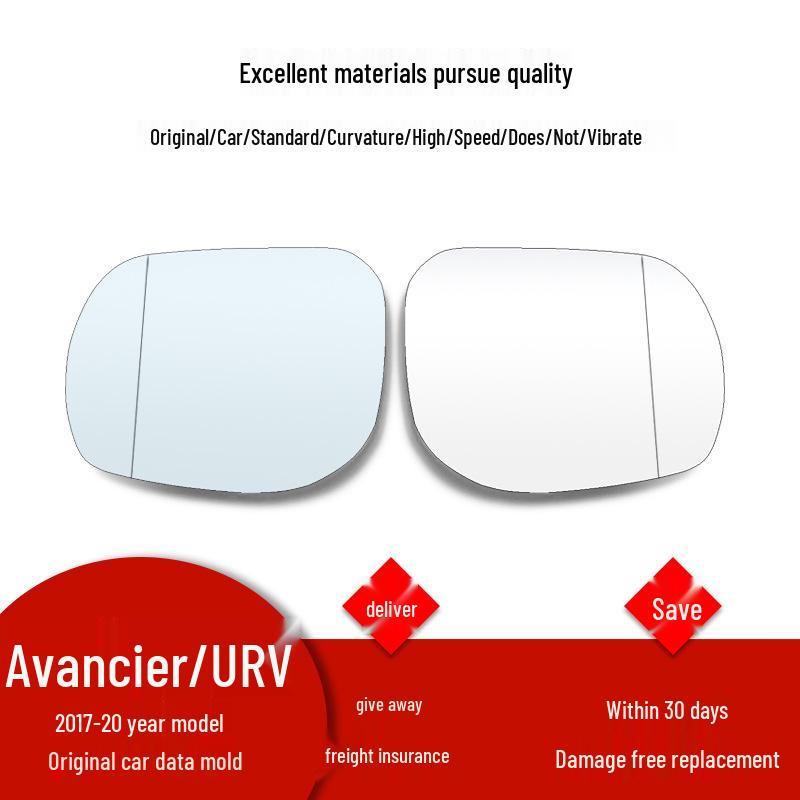 

Avancier URV Rearview Mirror Glass Lens for 2017-2020 Models White Lens [No Heating] Passenger-Right