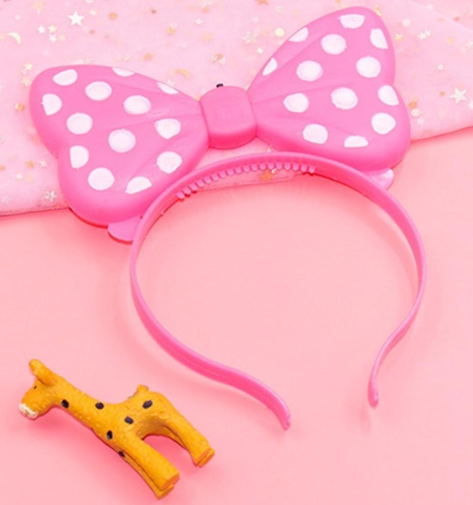 [Boono] Beleuchtetes Stirnband, Haarband mit Licht, Leuchtendes Spielzeug, Perfekt für Sommerfestivals, Halloween und als Preis (Rosa, Set von 2)