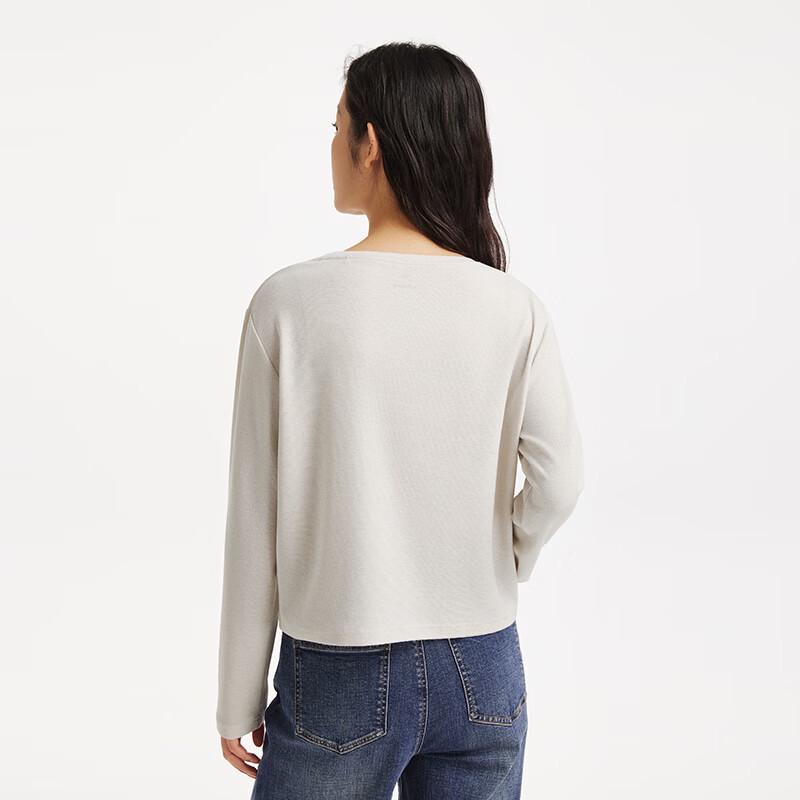 Hotwind Women's Shiny Long Sleeve T-Shirt F09W26701