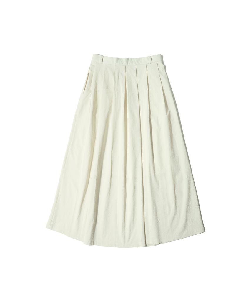 Banwonateullie P3162 Seersucker Midi Skirt_Cream