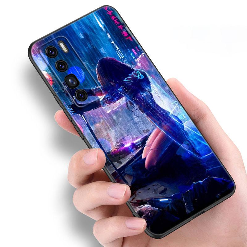Vaporwave Glitch Anime Soft Case For Huawei NOVA 8 9 Pro 8i 7i 7SE Y60 5T Mate 40 30 20 10 Lite Honor 50 30 Premium Pro Plus 30S