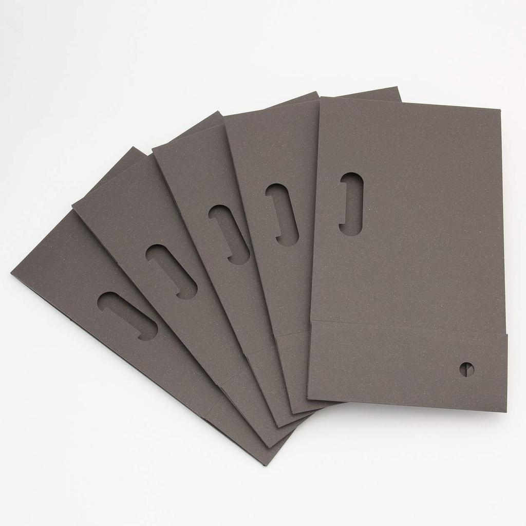 MUJI Assembly Cardboard File Set of A4 Dark 38708643 One-Touch Box, 5, Size, Gray,