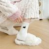 Women's Cartoon Kitten Embroidery Plus Velvet Mid-Calf Thick Socks - Cozy Autumn/Winter Footwear
