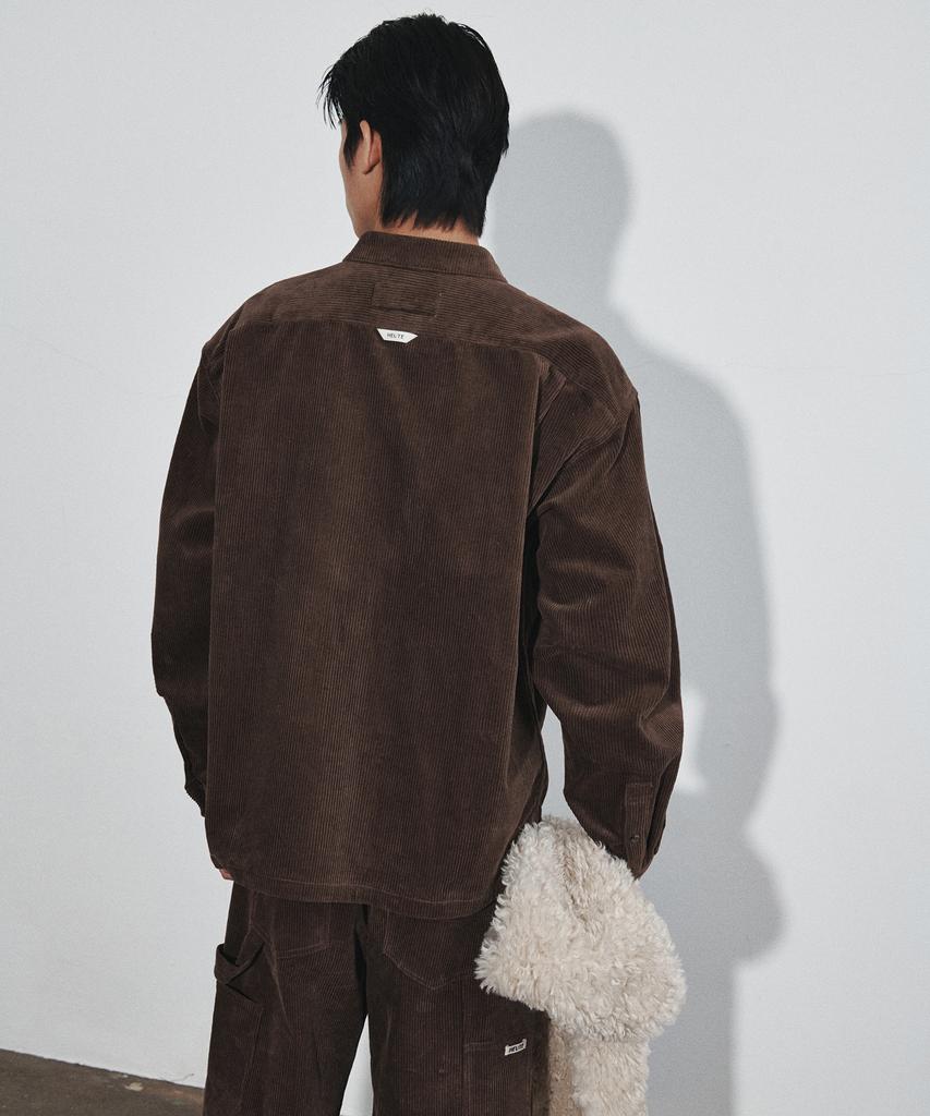 Hoite Rise Corduroy Shirts Jacket (Brown)