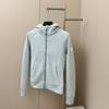 Autumn women's full zipper slim fit hooded fleece sweater casual outdoor slimming sports jacket
