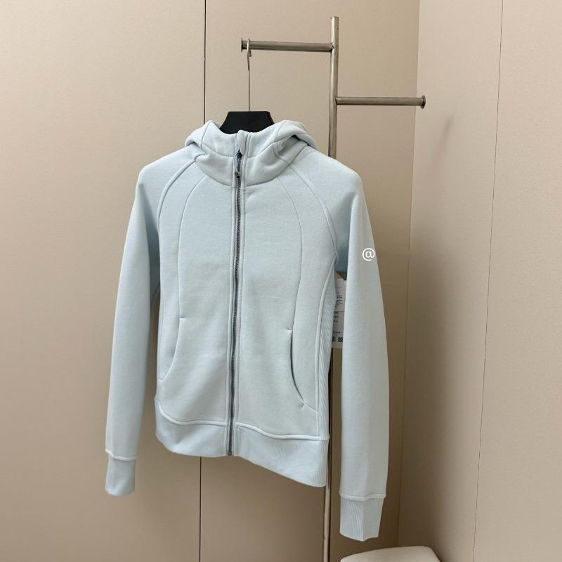 Autumn women's full zipper slim fit hooded fleece sweater casual outdoor slimming sports jacket