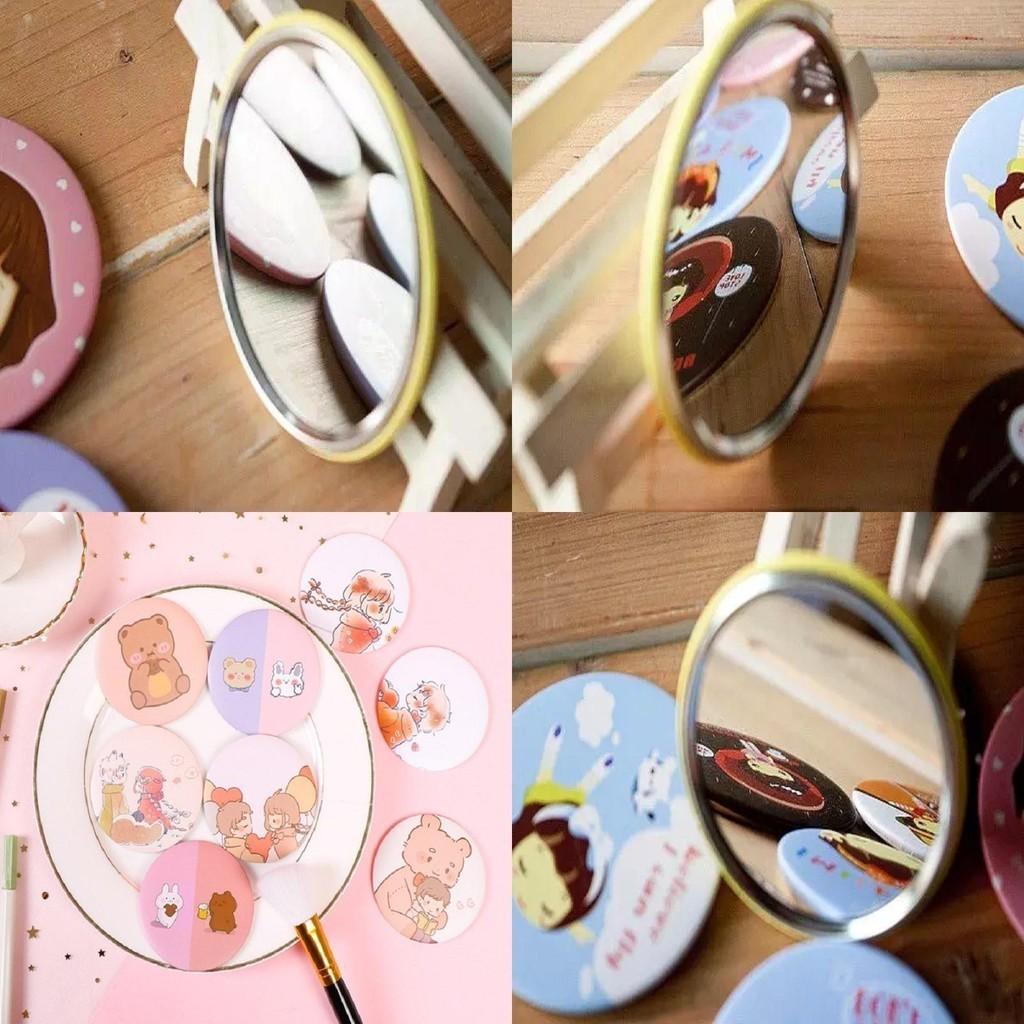 Fashionable Random Color Pocket Makeup Mirror For Girls