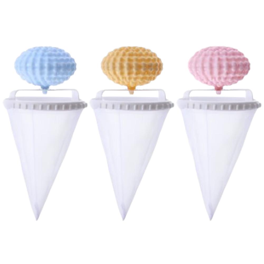 

3Pcs Floating Hair Filtering Mesh Removal Hair Filter Cleaning Mesh Bag Pet Hair Remover for Laundry for Washing Machine
