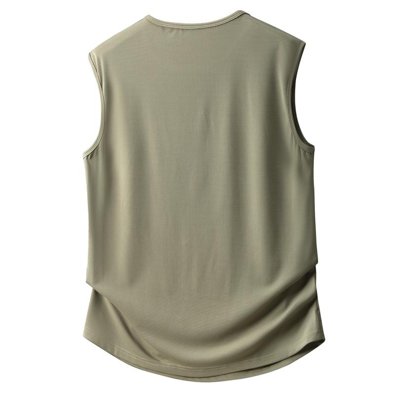 Men's Plus Size Quick Dry Athletic Tank Top, Breathable Sleeveless Sport Shirt (5XL-12XL)