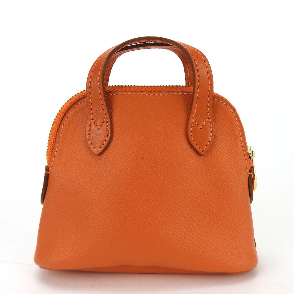 Used TRUSSARDI Pouch leather/PVC Orange Handbag type