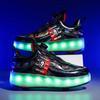 New Invisible Glowing Wheeled Skates Women's Kids Walking Skates Quad Wheel Removable Roller Skates Sporty and Stylish