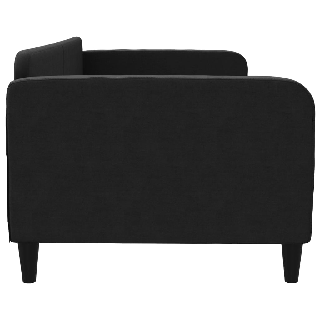 Daybed Black 90x190 Cm Fabric