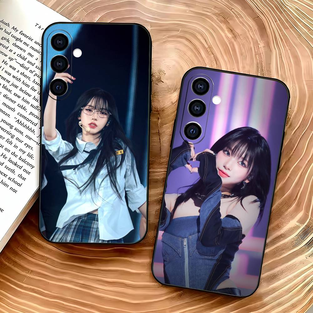 K-Karina A-AespaS Phone Case For Samsung Galaxy A73,A72,A71,A70,A53,A52,A51,Soft Silicone Black Cover