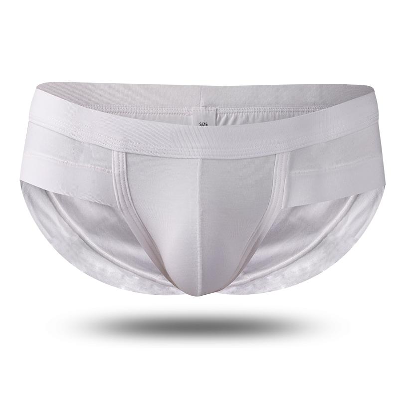 Men's underwear: U-shaped modal briefs, masculine feel, pocket for sports, breathable, low-waisted shorts