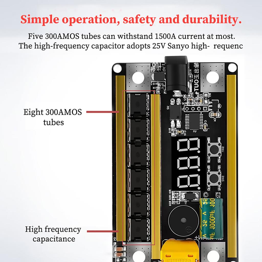 99 Gears of Power Adjustable Mini Spots Welding Machine Control Board for  acid Battery Model Ship Battery Car