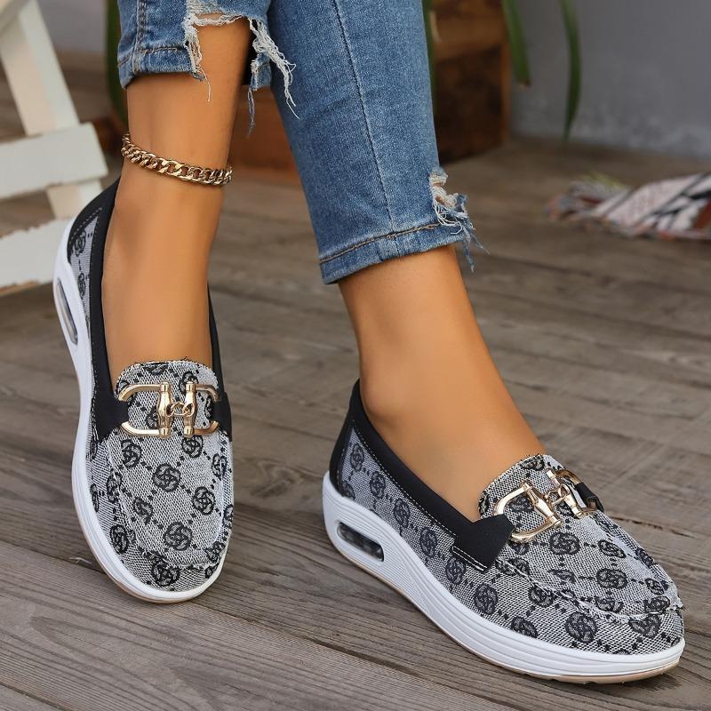 Модные женские повседневные туфли на толстой подошве 2024 весна и осень дизайнерские — фото 3