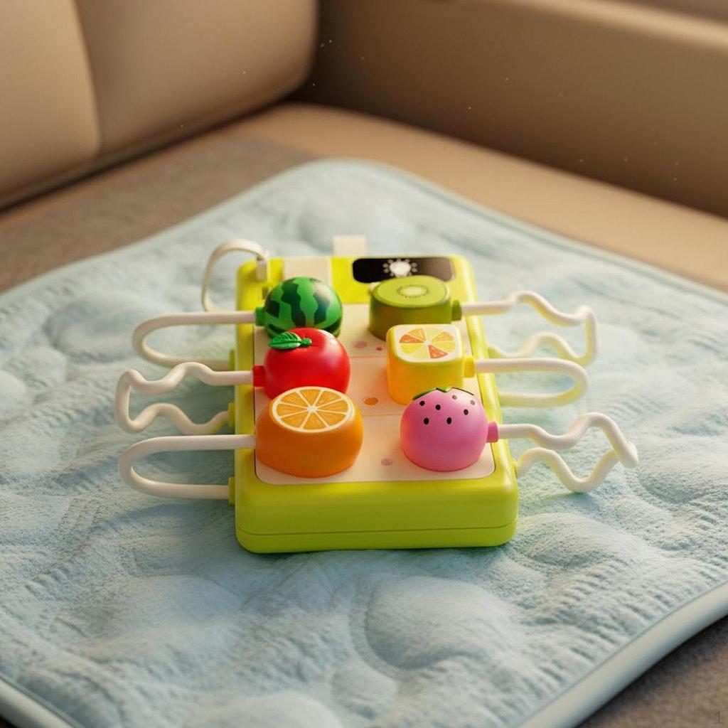 Busy Board 16.5x16.5x3.2cm Shape Sorting Insert Game Hand Eye Coordination Lightweight with Sound