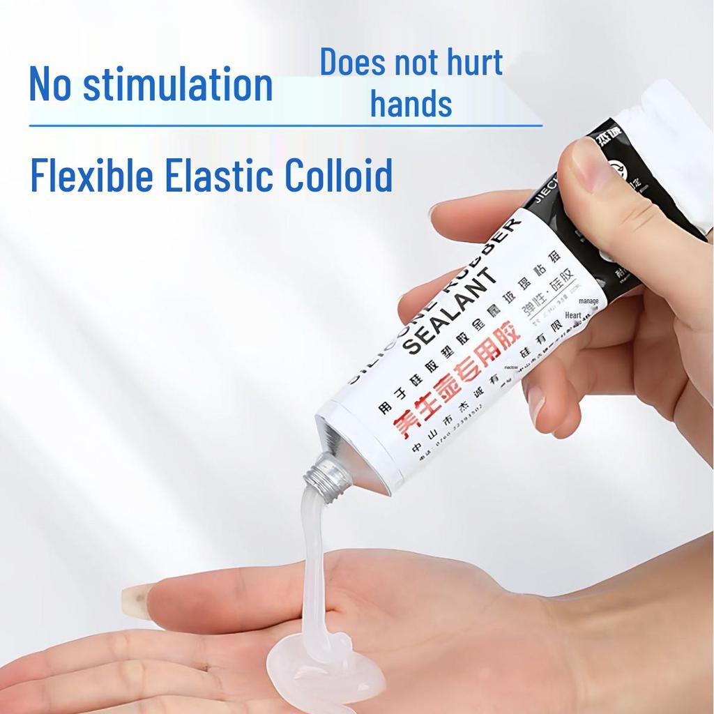 Waterproof Silicone Super Glue: High-Temperature Resistant, Transparent, Multifunctional Adhesive