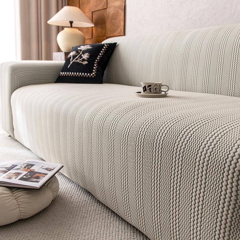 Jacquard-Fleece elastischer Sofabezug 2025 neu vier Jahreszeiten universell all-inclusive universeller Sofaschutzbezug Anti-Katzenkratzer